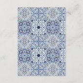 Carte d'insertion de code QR avec détails de maria (Dos)