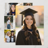 Carte d'insertion de collage photo pour remise de  (Devant / Derrière)