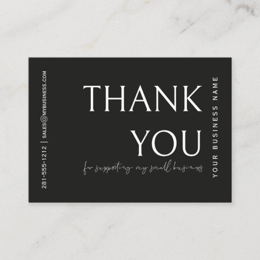 Carte d'insertion de commande moderne pour petites (Devant)