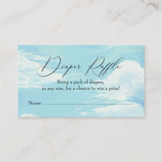 Carte d'insertion de couches Cloud Blue Sky (Devant)