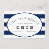 Carte d'insertion de coupon de marine pour petites (Dos)