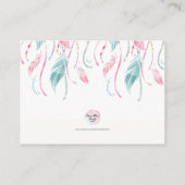 Carte d'insertion de demande de Baby shower de rés (Dos)