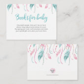 Carte d'insertion de demande de Baby shower de rés (Devant / Derrière)