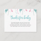 Carte d'insertion de demande de Baby shower de rés (Devant)