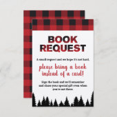 Carte d'insertion de demande de carnet de Baby sho (Devant / Derrière)