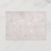 Carte d'insertion de demande de chanson de mariage (Dos)