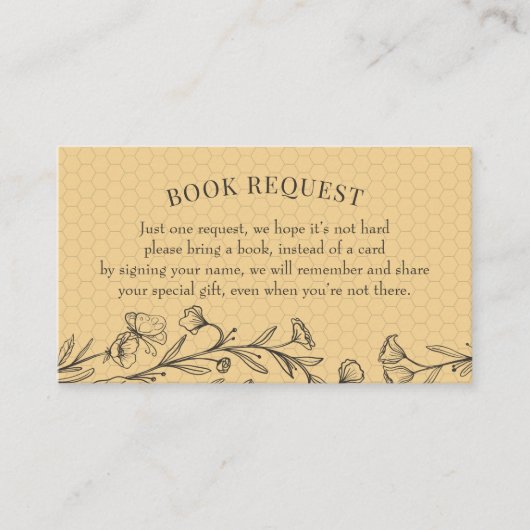 Carte d'insertion de demande de Fleur sauvage d'ab (Devant)