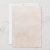 Carte d'Insertion de Détails de Mariage Bohème Bei (Dos)