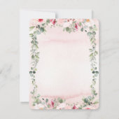 Carte d'insertion de détails de mariage de jardin  (Dos)