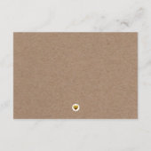 Carte d'insertion de détails de mariage en carton  (Dos)