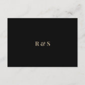 Carte d'insertion de détails de mariage Floral Lin (Dos)