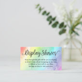 Carte d'insertion de douche d'affichage Baby showe (Debout devant)