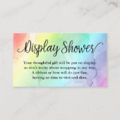 Carte d'insertion de douche d'affichage Baby showe (Devant)