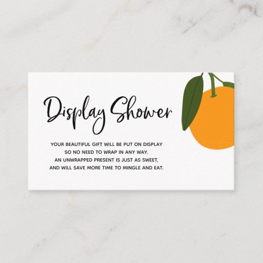 Carte d'insertion de douche d'affichage Little Cut (Devant)