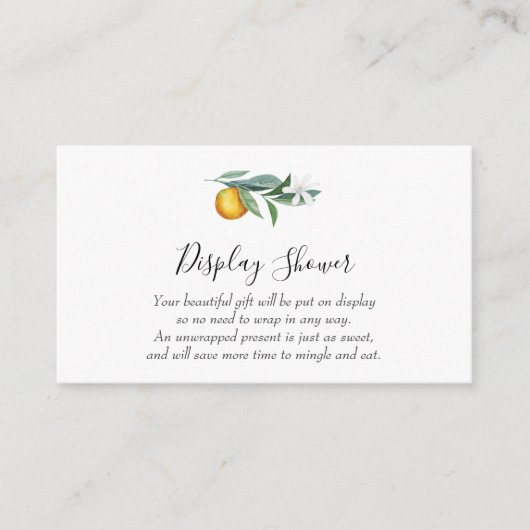 Carte d'insertion de douche d'affichage Little Cut (Devant)