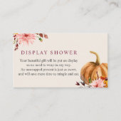 Carte d'insertion de douche d'affichage pour bébé (Devant)