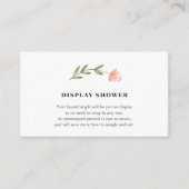 Carte d'insertion de douche d'affichage pour bébé (Devant)