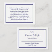 Carte d'insertion de douche de la Marine White Dis (Devant / Derrière)