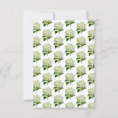 Carte d'insertion de Faire-part de mariage Hydrang (Dos)