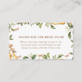 Carte d'insertion de Fête des mariées de poire flo (Devant)