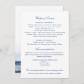 Carte d'insertion de horaire de ferry pour mariage (Devant / Derrière)