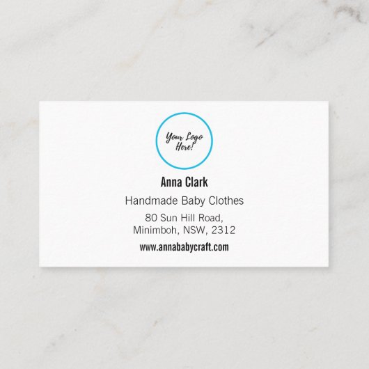 Carte d'insertion de la Boutique de Modèle carte d (Dos)