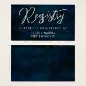 Carte d'insertion de la carte d'enregistrement de  (Devant & derrière)