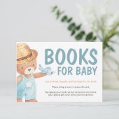 Carte d'insertion de la demande de Baby shower de  (Debout devant)