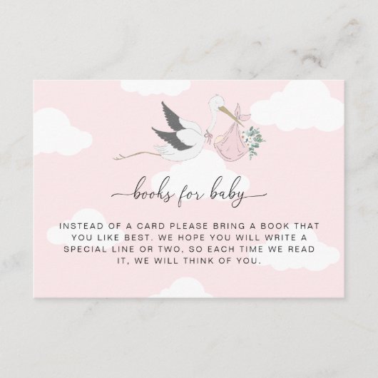 Carte d'insertion de la demande de livres de cigog (Devant)