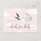 Carte d'insertion de la demande de livres de cigog (Dos)