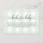 Carte d'insertion de la demande de livres En vichy (Devant)