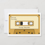 Carte d'insertion de la demande de Mariage de band (Devant)