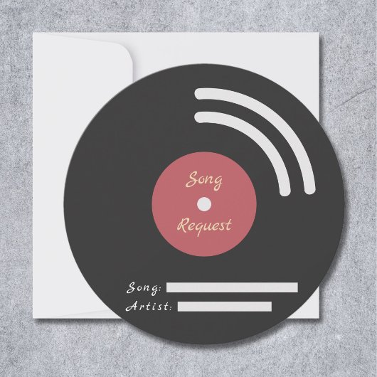 Carte d'insertion de la demande de Mariage Vinyl R