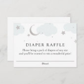 Carte d'insertion de la lune d'argent et de la cou (Devant / Derrière)