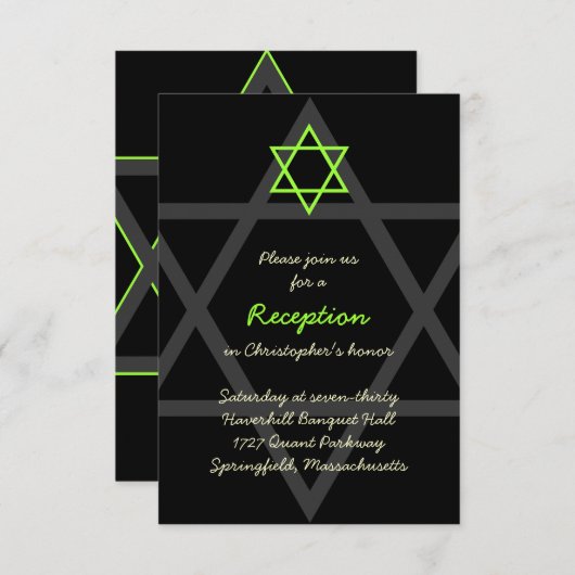 Carte d'insertion de la réception de la barre noir (Devant / Derrière)