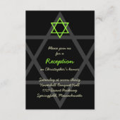 Carte d'insertion de la réception de la barre noir (Devant)