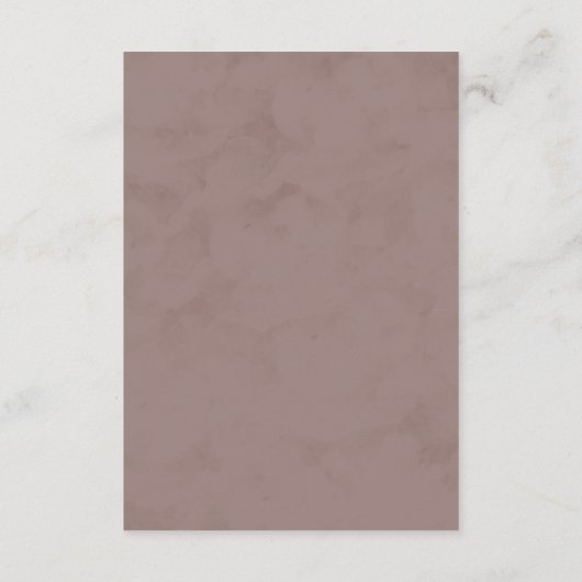 Carte d'insertion de la réception Flora Automne (Dos)