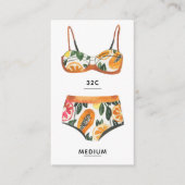 Carte d'insertion de lingerie de plage (Devant)