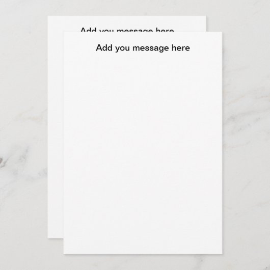 Carte d'insertion de mariage (Devant / Derrière)