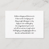 Carte d'insertion de mariage à afficher blanc + ét (Devant)