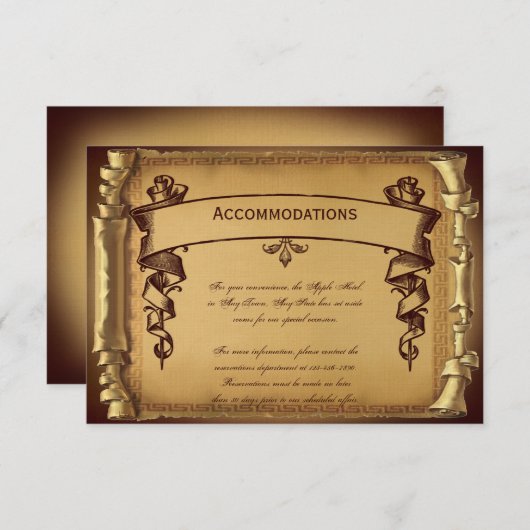 Carte d'insertion de Mariage de temps (Devant / Derrière)