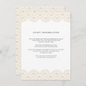 Carte d'insertion de mariage Deco Seigaiha (Devant / Derrière)