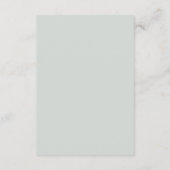 Carte d'insertion de mariage floral peint (Dos)