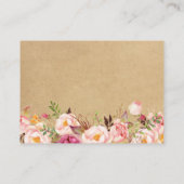 Carte d'insertion de Mariage Kraft Rustique classi (Dos)