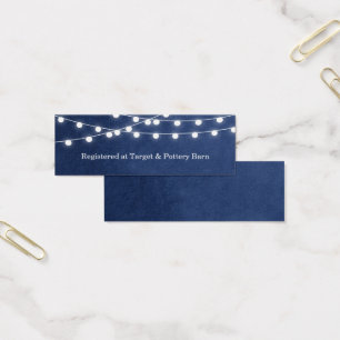 Carte d'insertion de Mariage Marine Blue String Li