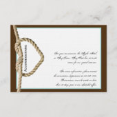 Carte d'insertion de Mariage occidental de noeud d (Devant)