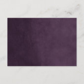 Carte d'insertion de Mariage Plum String Lights (Dos)