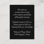 Carte d'insertion de Mariage Whimsical | FAUX Gold (Dos)