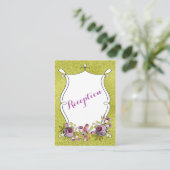 Carte d'insertion de Mariage Whimsical | FHuile ve (Debout devant)