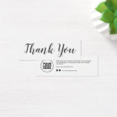 Carte d'insertion de Merci de logo d'entreprise mo (Bureau)